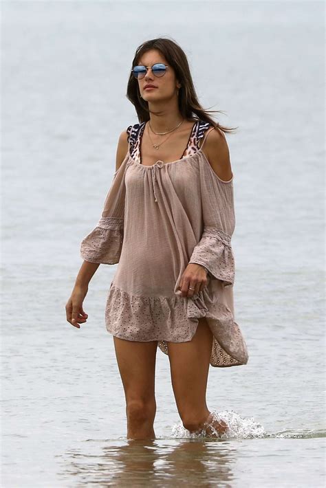 alessandra ambrosio hot|Alessandra Ambrosio Is a Beach Bikini Vision, Flaunts Legs.